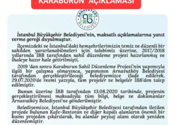 Arnavutköy Belediyesi’nden “Karaburun” açıklaması