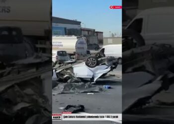 Çam Sakura Hastanesi yakınlarında feci kaza: Ölü ve yaralılar var