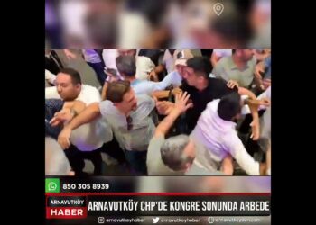 CHP Arnavutköy 6. Olağan kongresinde arbede