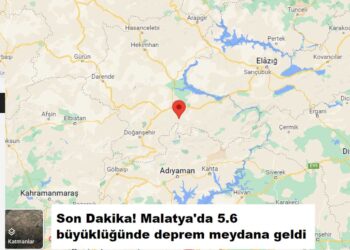Malatya’-Yeşilyurt’ta 5.6 büyüklüğünde deprem meydana geldi